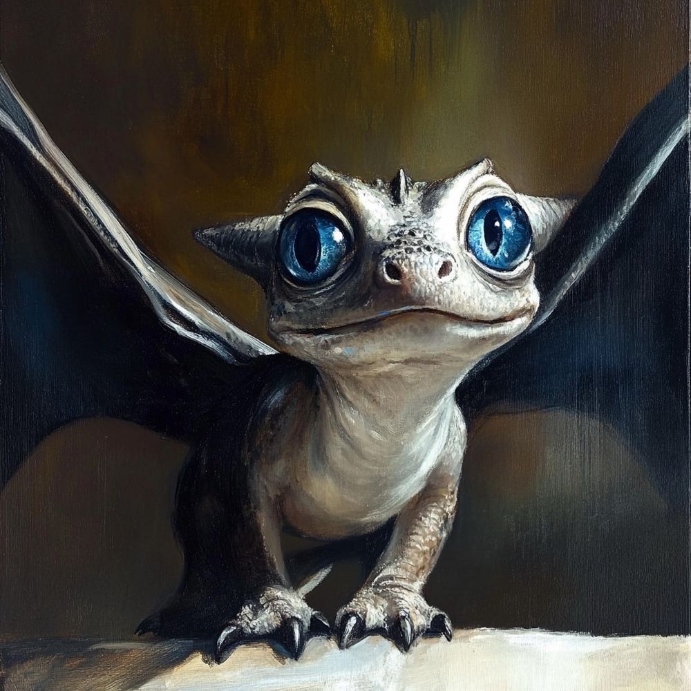 AI generated image. Dragon. 