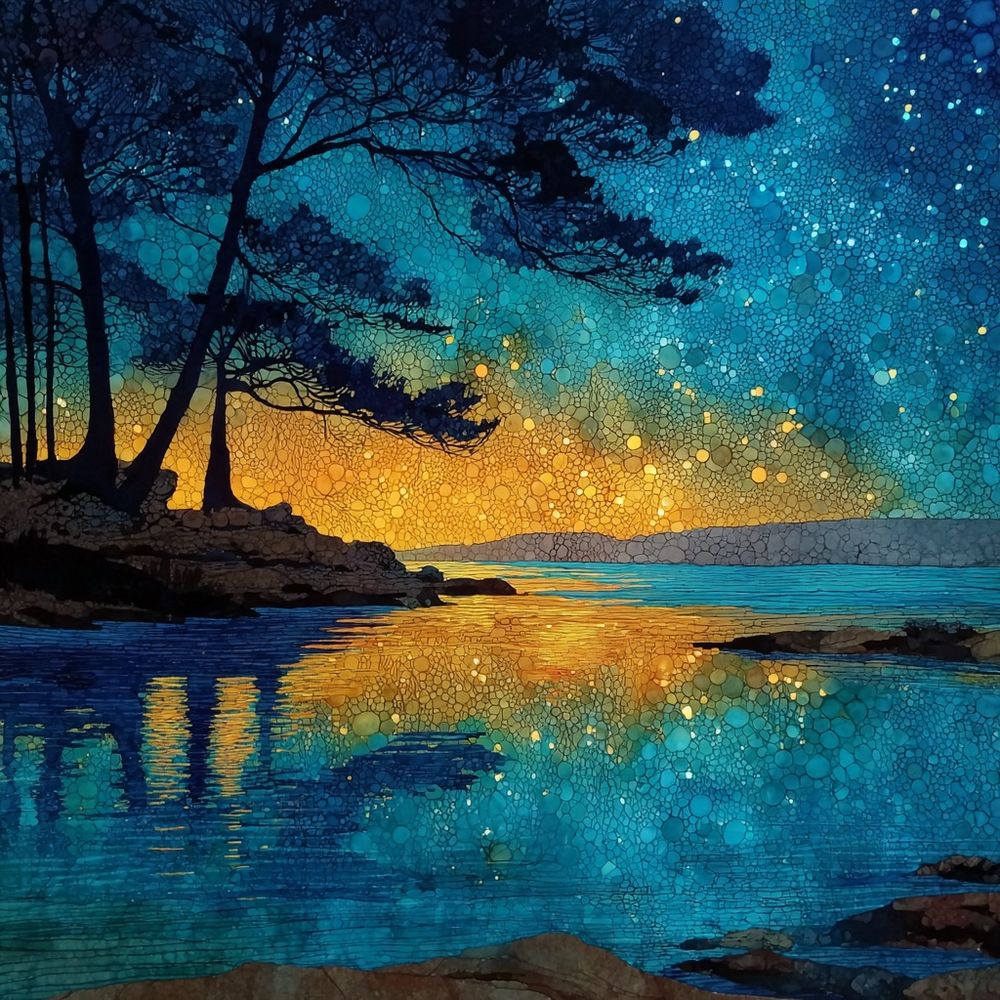 AI generated image. Peaceful place