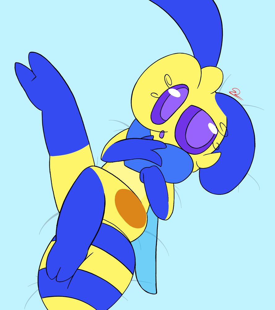 Eepy bee on a bed