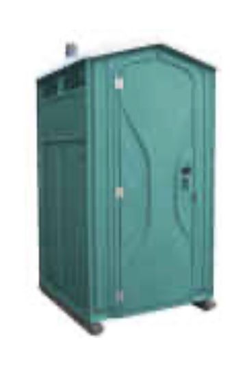 A porta-John.