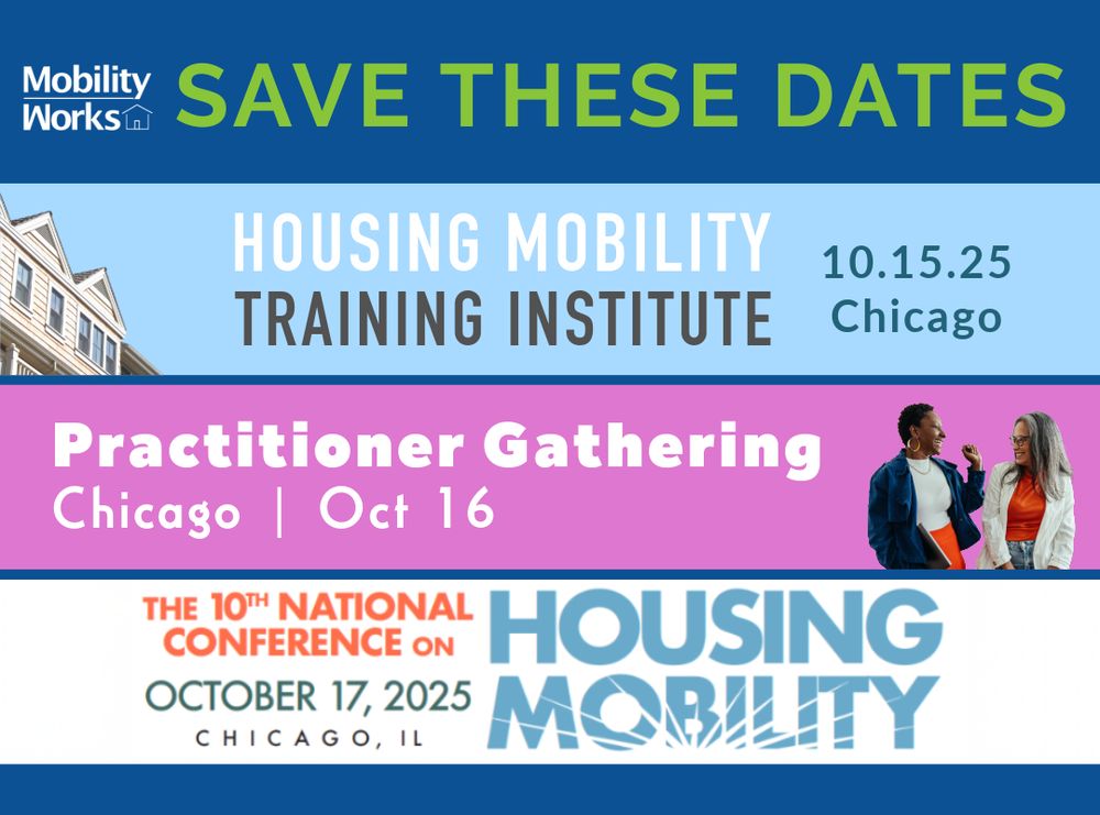 A Save These Dates flyer with mobility events on October 15, 16, 17, 2025.