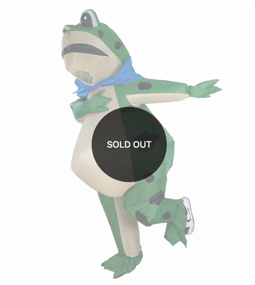 Inflatable frog costumers are increasingly sold out! 
