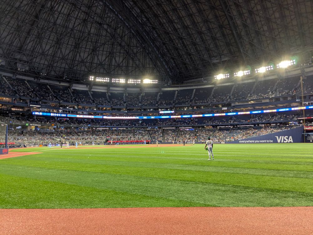 Sacramento A's right fielder Lawrence Butler in second inning action at Rogers Centre against the Toronto Blue Jays 