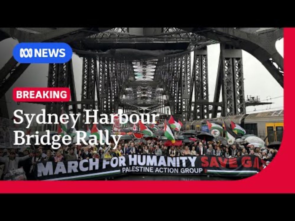 Pro-Palestinian mass rally shuts down Sydney Harbour Bridge | ABC NEWS