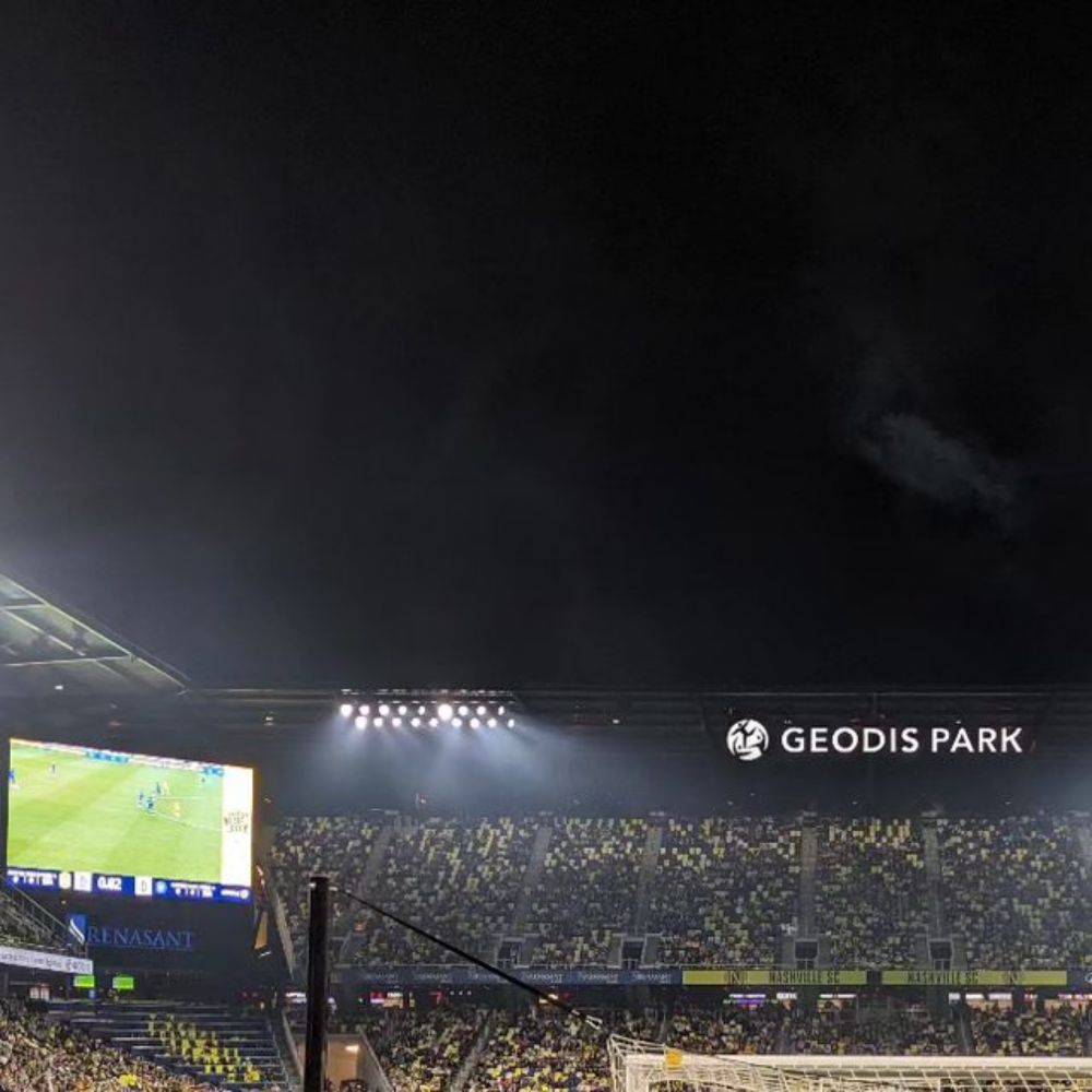 Jeff Meisenhelder on Instagram: "#obligatoryseatphoto #nashvillesc #soccer #football #nsc #nscroadies #mls #2024mlsseasongame1 #COYBIG #geodispark #savedthefairgrounds"