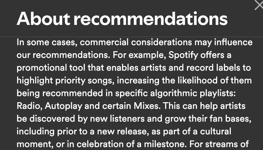disclosure that "commercial considerations may influence our recommendations."