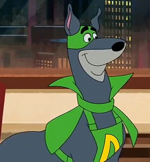Dynomutt, sidekick of Blue Falcon