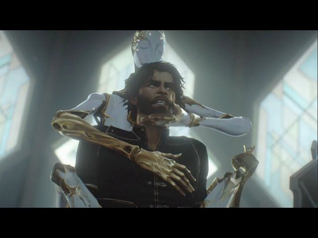 Whatever the fuck this scene was. The one where Viktor is an android and straddles Jayce. Like. Genuinely. Hand under Jayce's chin and everything. 