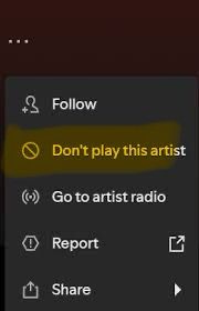 Spotify don’t play this artist