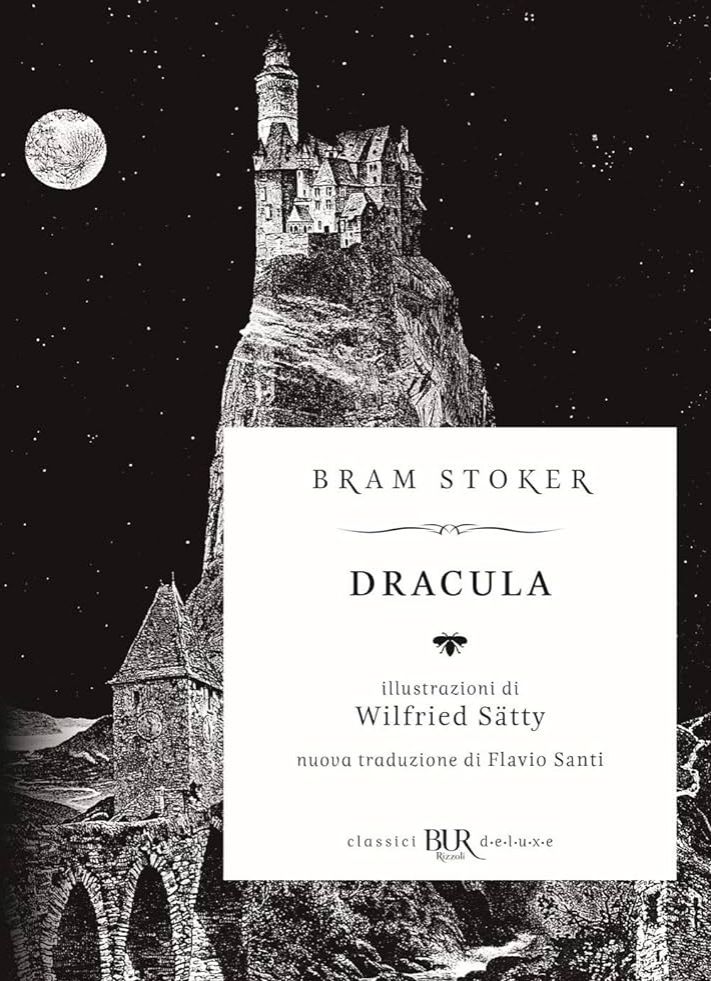 Dracula book cover illustrated by Wilfried Sätty