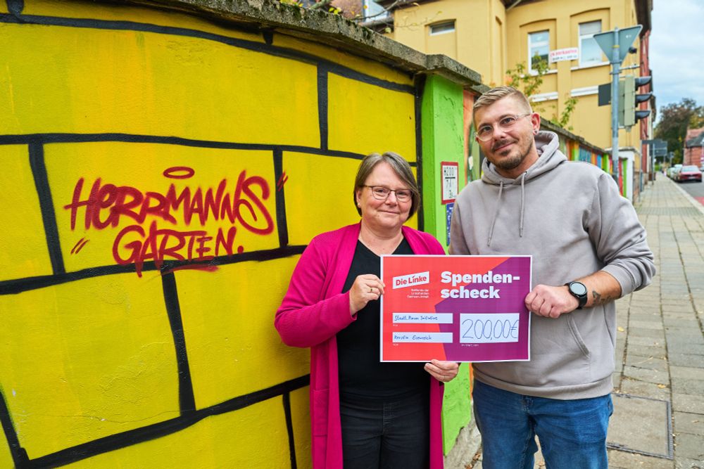 Eindrücke von der Scheckübergabe bei der Stadt.Raum Initiative Weißenfels am 22.10.25
