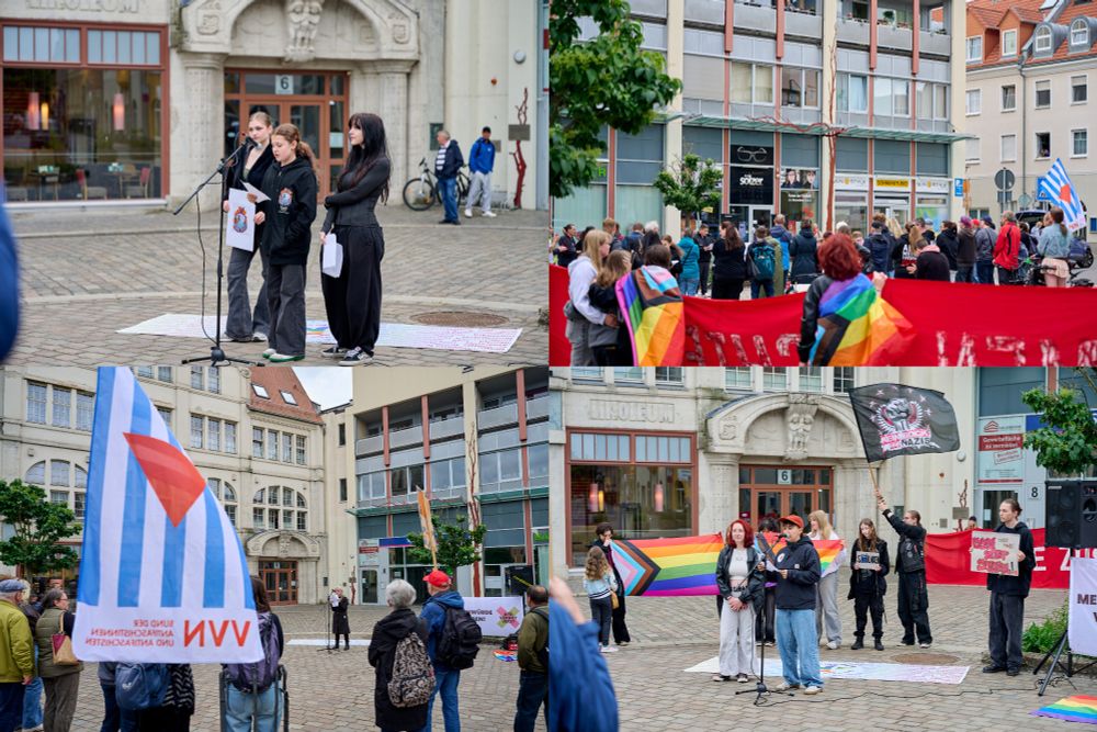 Eindrücke von der Kundgebung „AfD-Verbot jetzt!“ in Merseburg, 19.05.2025