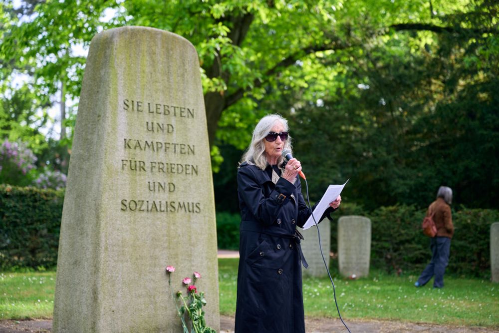 Eindrücke des Gedenkens zum 8. Mai 2025 auf dem halleschen Südfriedhof