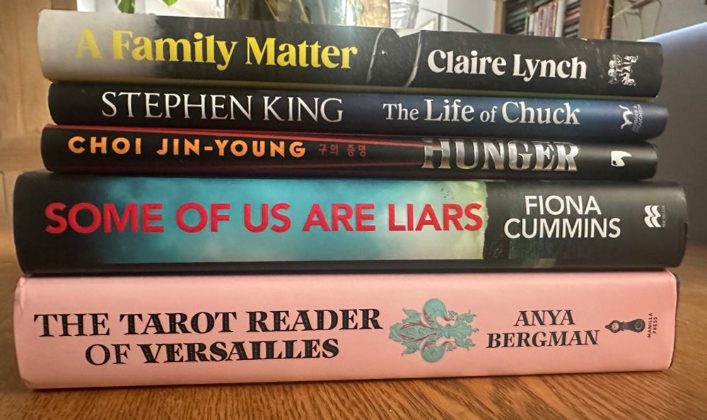 Pile of books read in July 