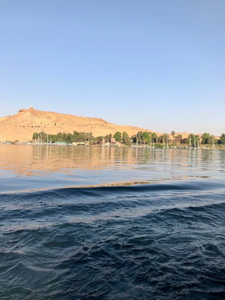 Le Nil à Assouan, en Égypte.