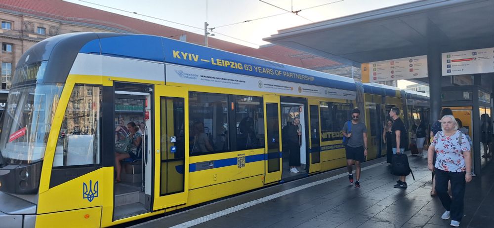 Love to board this tram in Leipzig, Germany.