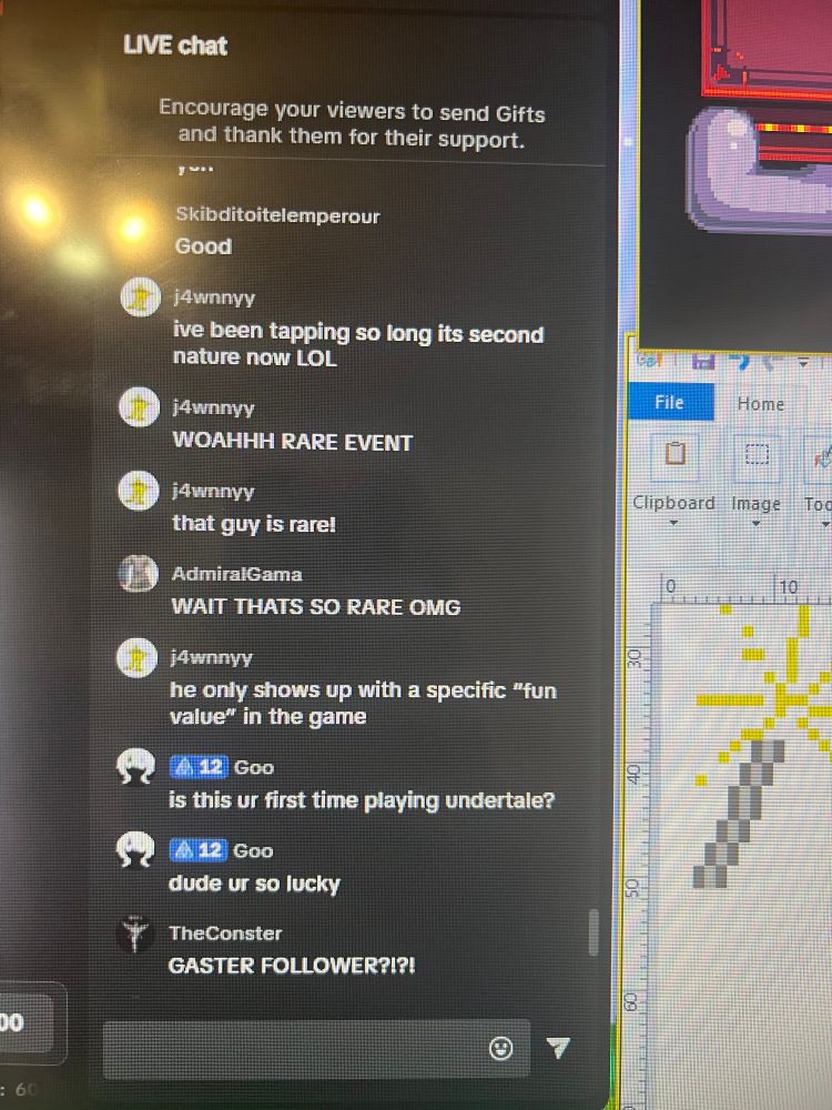People were popping in and saying “that’s so rare” and then poofing!  🥷 XD