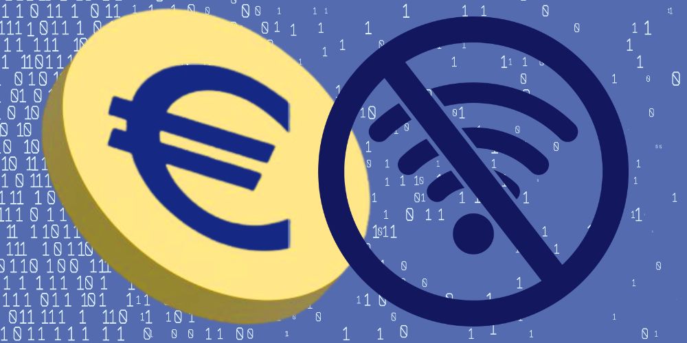 Grafik: Euro- und Offline-Zeichen