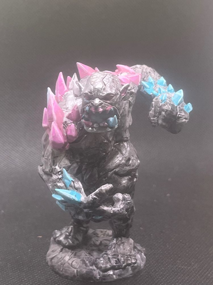 Trans cavern troll face forward zoomed out