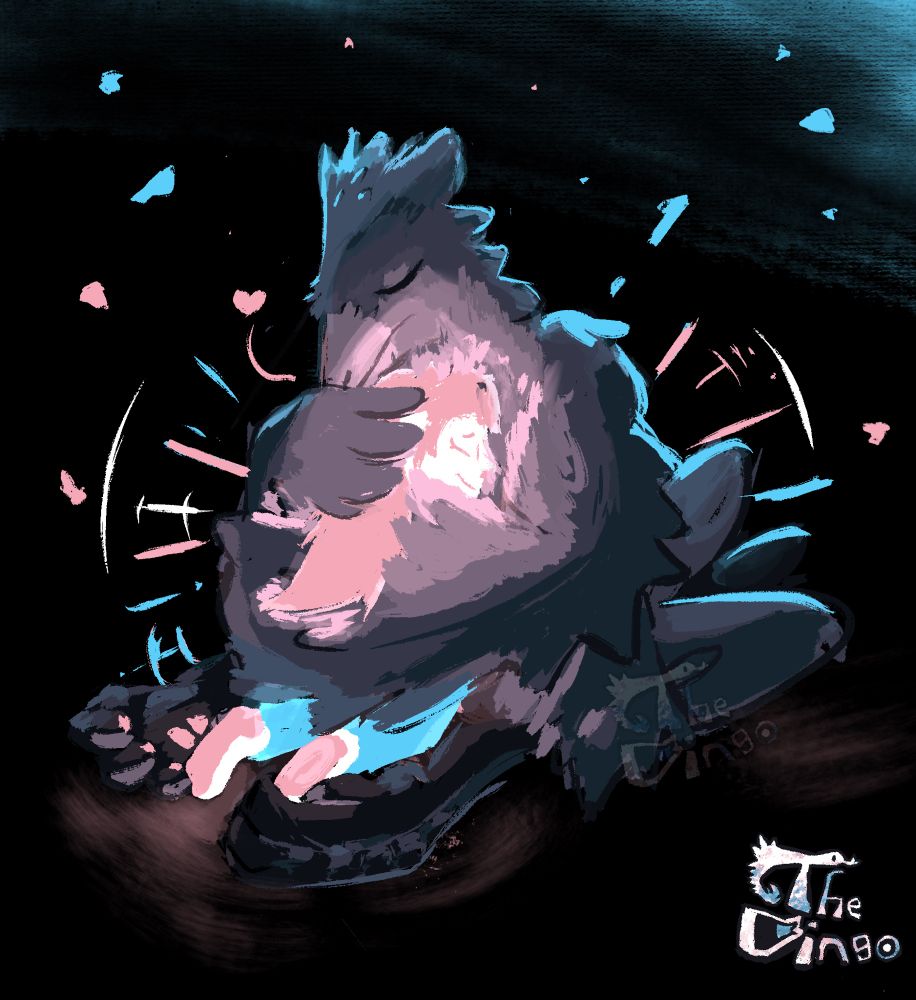 Benedict hugging his daughter as she shines her true colors amongst the Darkness.
