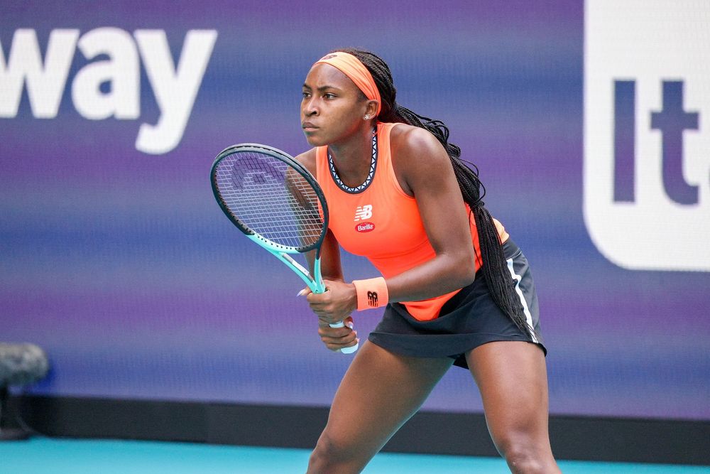 Coco Gauff tennis player at the 2023 Miami Open