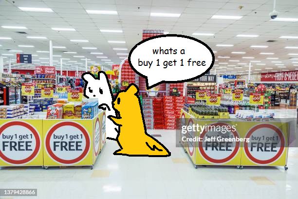 monk and survivor in a grocery store. monk asks "what's a buy one get one free?"