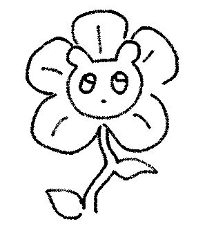 a flower with a slugcat's face
