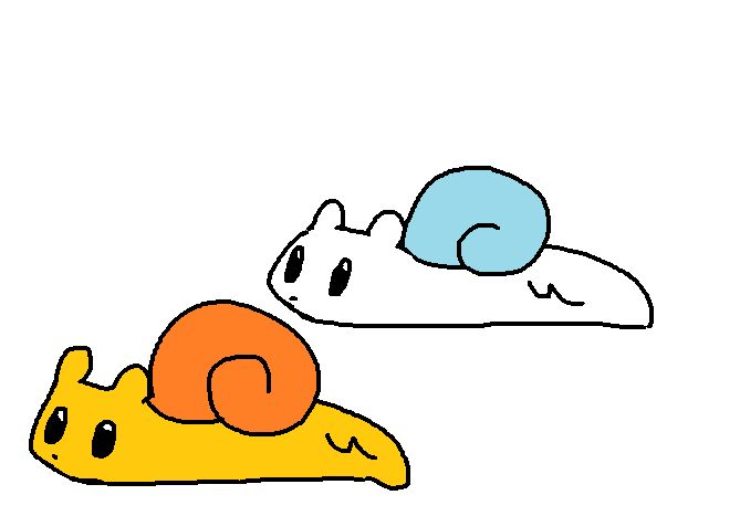 now, survivor is wearing a blue snail shell and sliding on the ground next to monk.