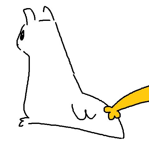 a yellow paw grabs survivor's tail