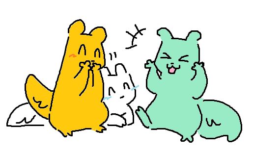 monk, survivor, and their other sibling playing.