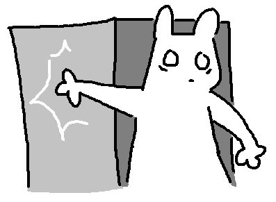 survivor slamming open a door, looking distressed