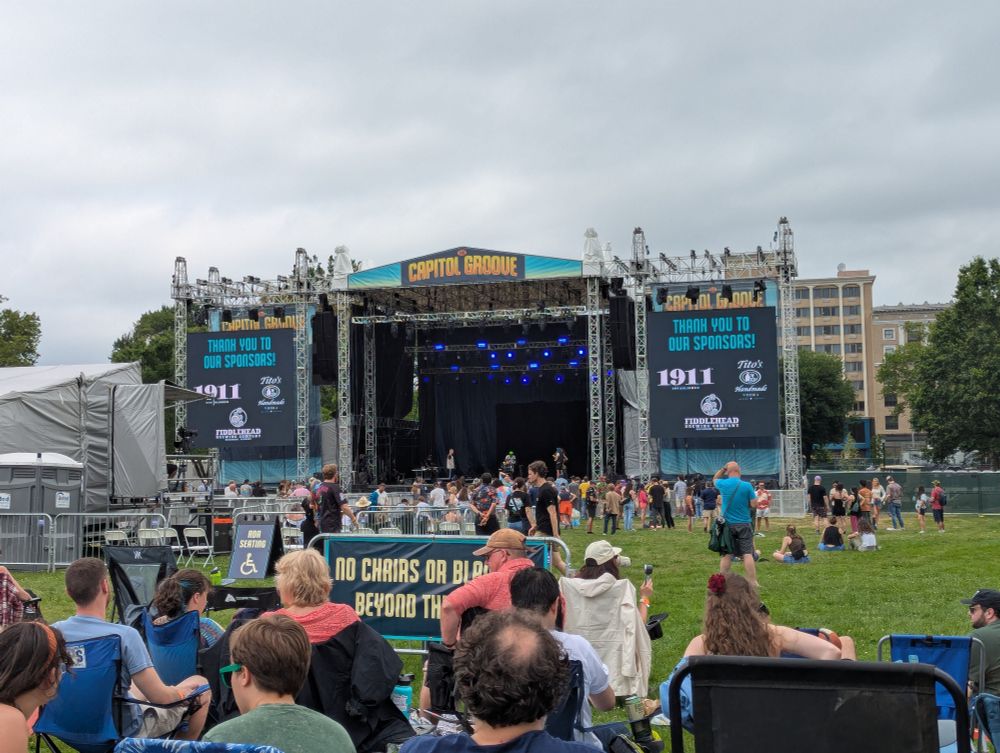 photo of a stage at a music festival
