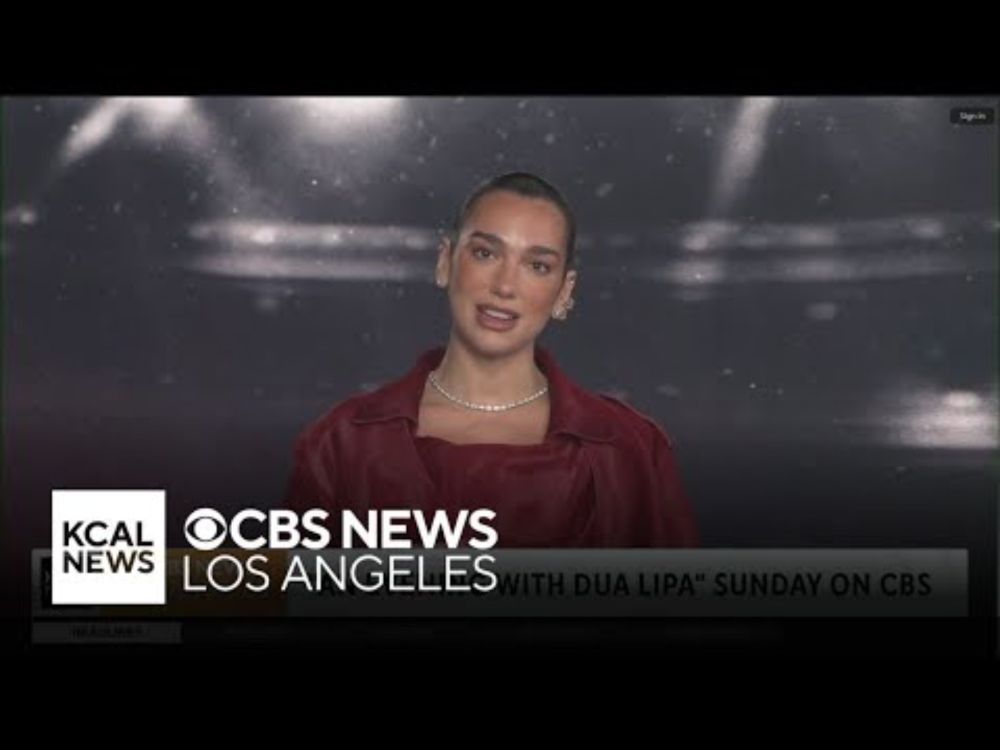 Dua Lipa on her upcoming CBS special "An Evening with Dua Lipa"