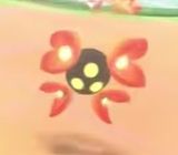 Screenshot of the completely new Fire enemy seemingly replacing Heat Phanphan's role in Kirby Air Riders