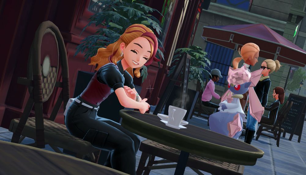 me sitting at a cafe with diancie!! die girls!!!
