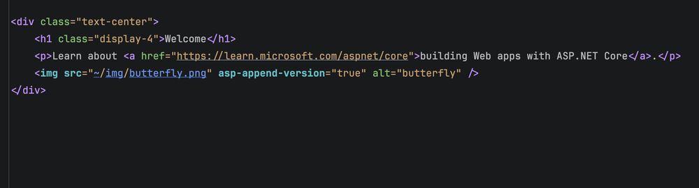 Img tag with link to butterfly