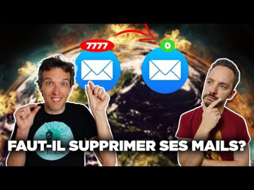 Faut-il supprimer ses mails pour la planète? avec @lereveilleur
