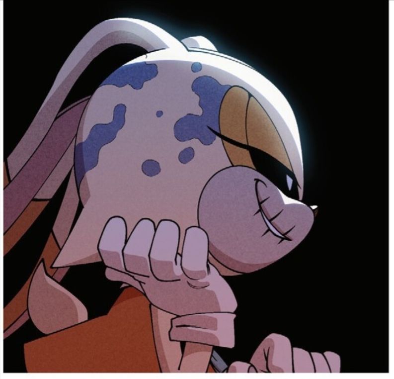 The trademark Shapeshifter Smirk (tm).