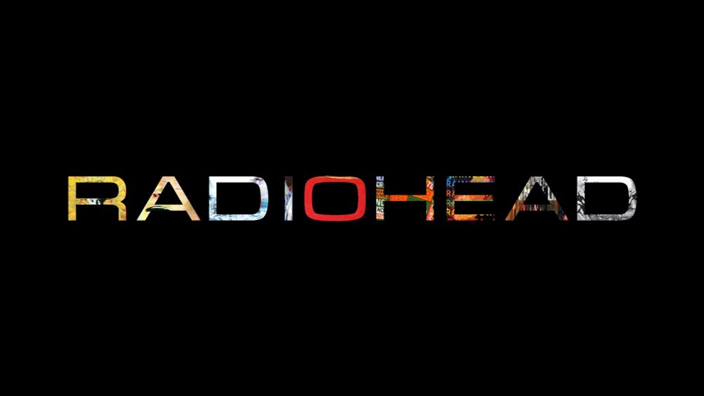 The image shows the logo of the British rock band Radiohead. 