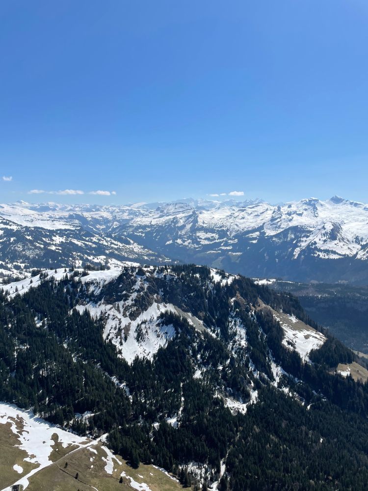 Snowy swiss alps