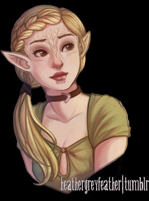 A comparison of old and new busts of Melitta Lavellan; this is the old one.