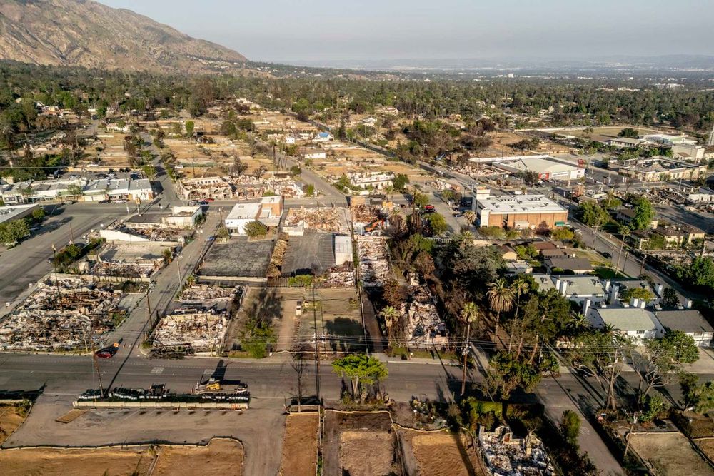 Hexavalent chromium, a carcinogen made famous by the film “Erin Brockovich,” is being found in the air near Los Angeles wildfire debris sites, researchers say.