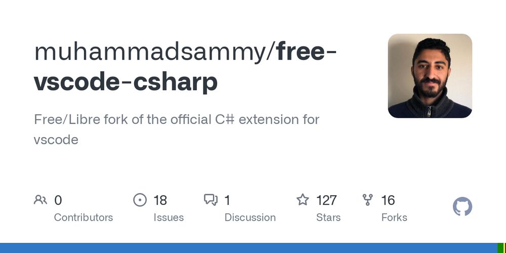 GitHub - muhammadsammy/free-vscode-csharp: Free/Libre fork of the official C# extension for vscode