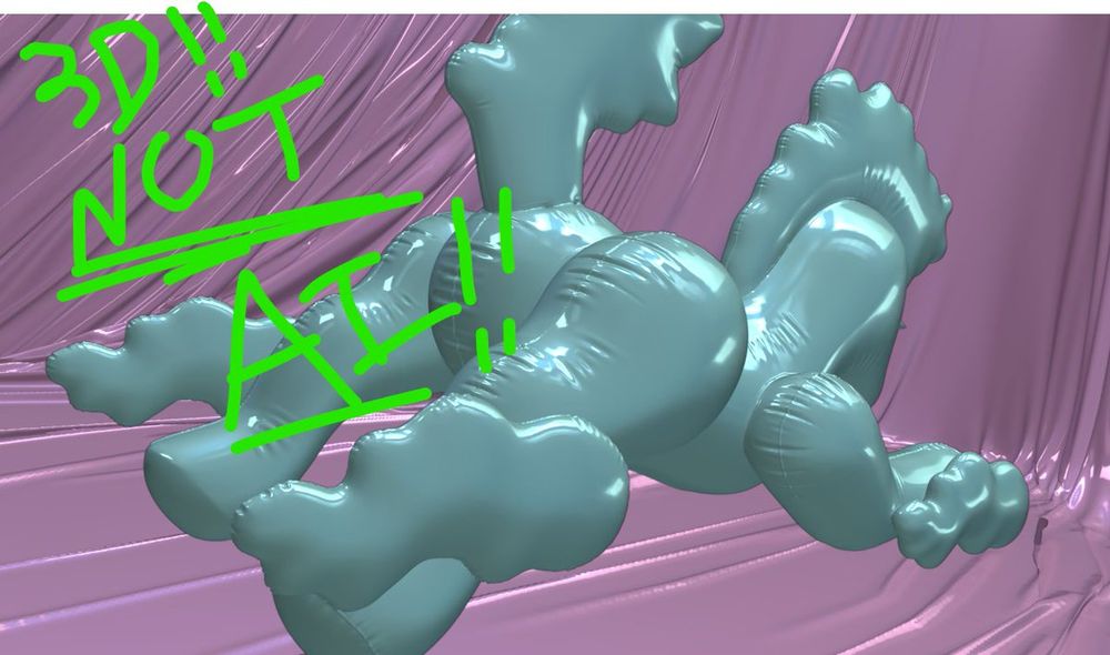 solid view screenshot of a 3D environment with objects