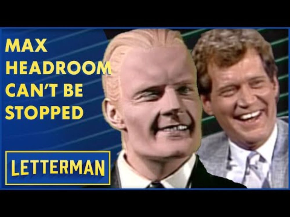 Max Headroom Makes His American TV Debut | Letterman