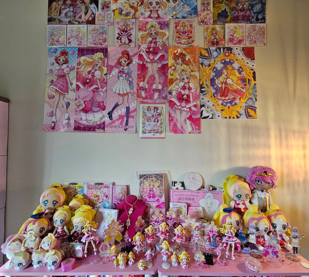 A picture showing my Cure Flora collection