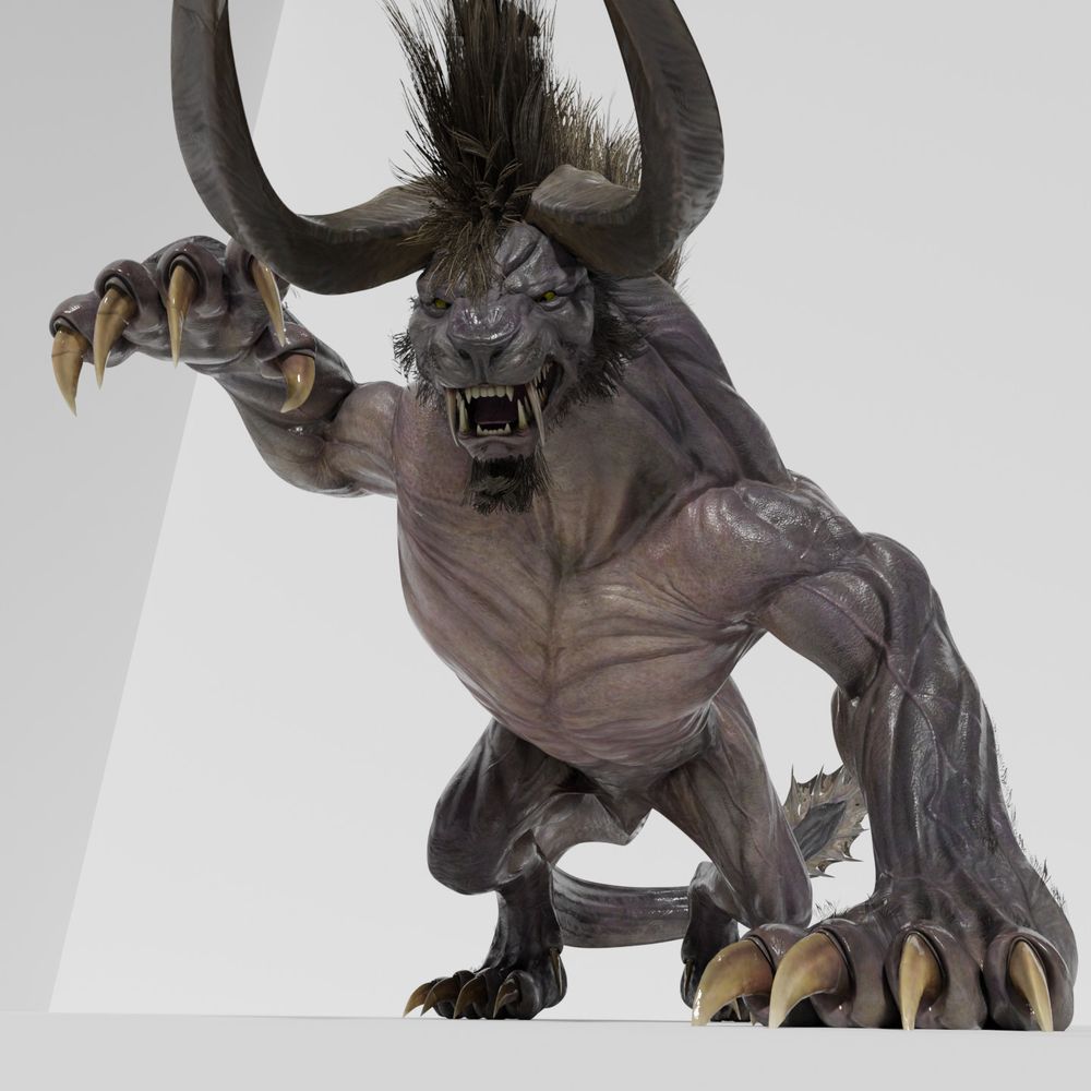 The Behemoth from FFXV, rearing up its claw to deliver a mighty swipe

DDArtTag