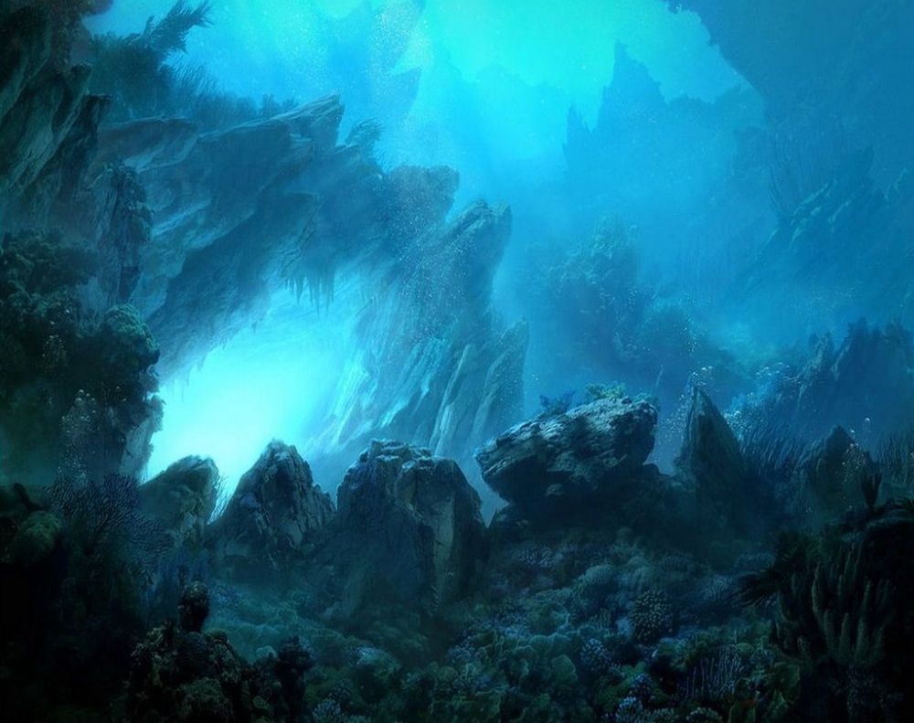 Image of an undersea cavern