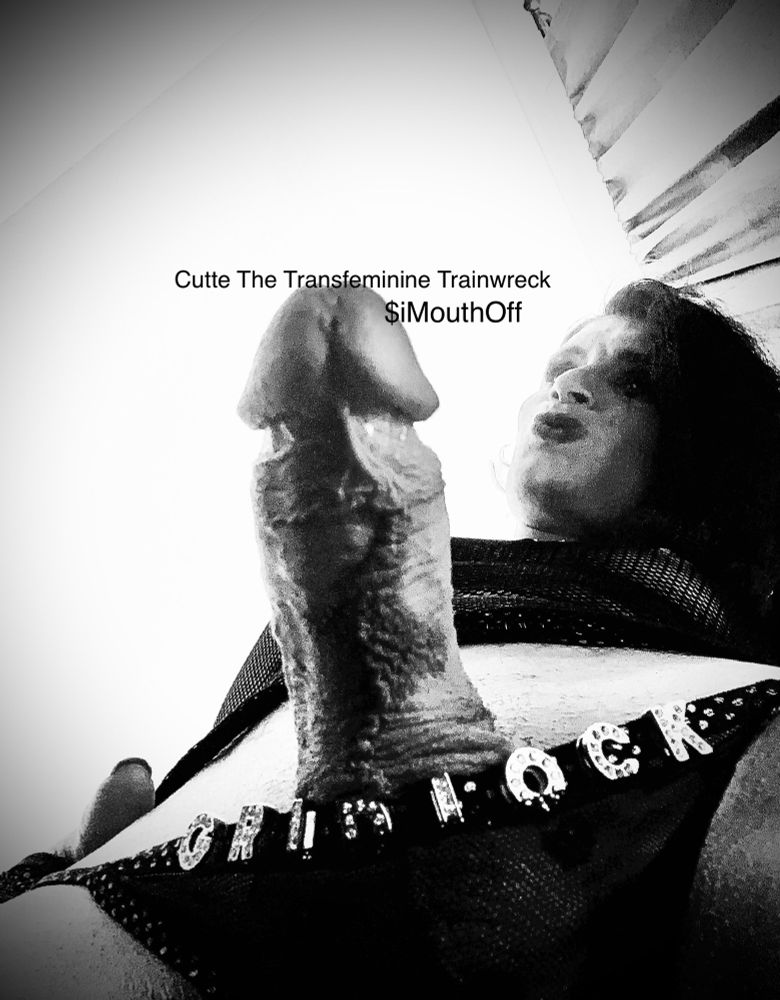 Cutte straddles the camera exposing her gridlock in B&W