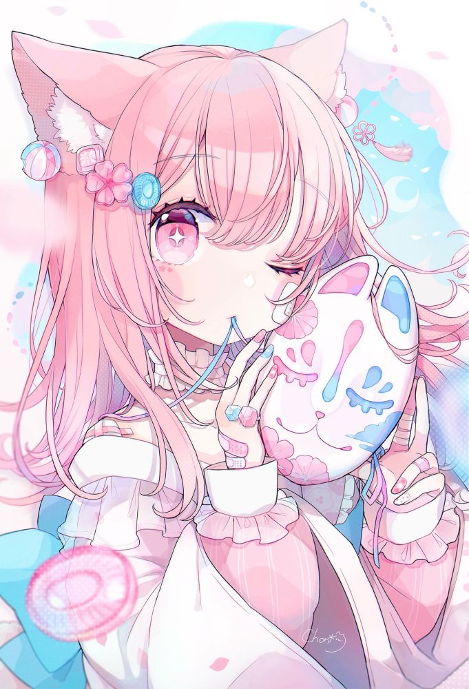 創作イラスト / illustration
ゆめかわ狐面のお狐さま